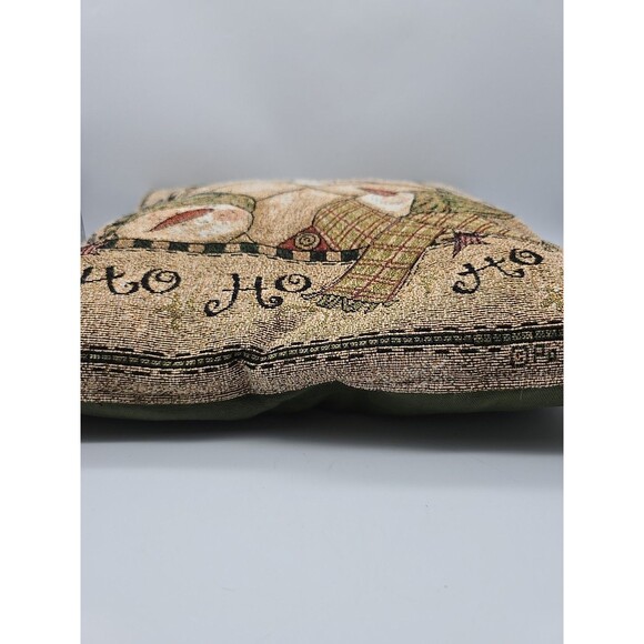 Vintage Santa Ho Ho Christmas Pillow Celebrate The Season Pat Yuille Design 16” - Picture 4 of 4